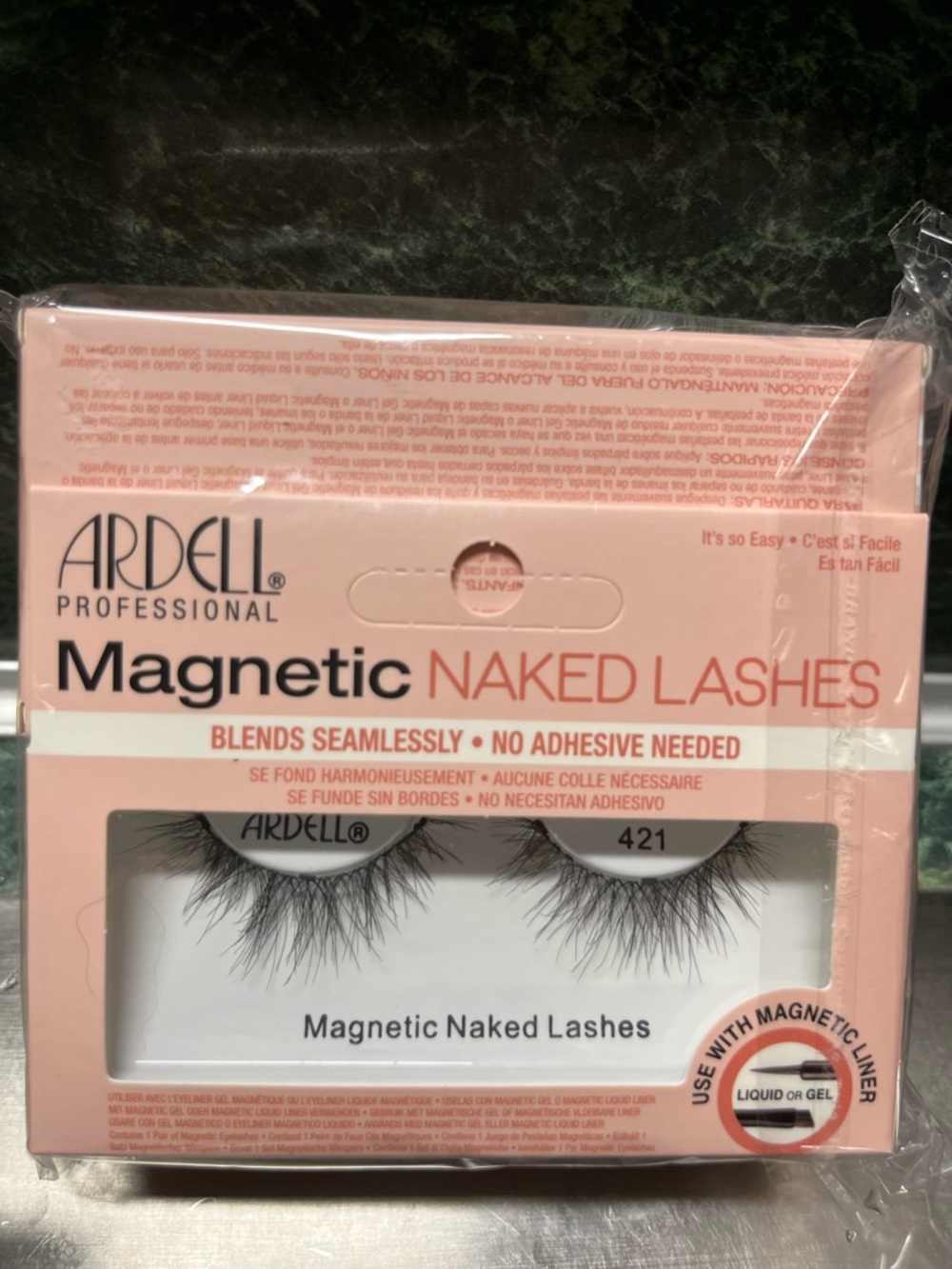 4 PK. Magnetic Naked Lashes 421 - Pink and White Packaging